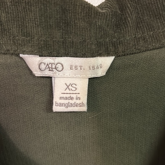 Cato Olive Green corduroy jacket - Picture 3 of 3